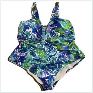 Ralph Lauren Plus Size 🌸🌺Floral🌸🌺Swimsuit 🏊‍♀️